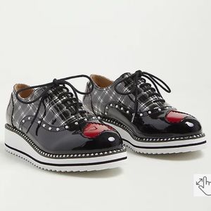 NWT TORRID Betsey Johnson Chunky Oxford - Multi Print WIDE WIDTH